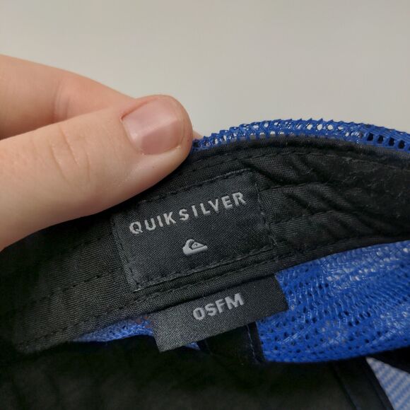 Quiksilver Snapback Mesh Back Trucker Hat Multi Youth OSFM Colorblock - Picture 7 of 7